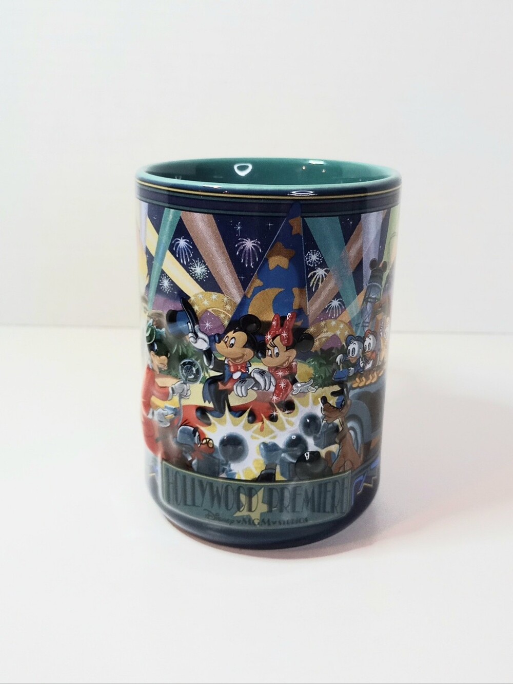 Vtg Disney-MGM Studios Hollywood Premiere 3D Raised Ceramic Mug Tower of Ter